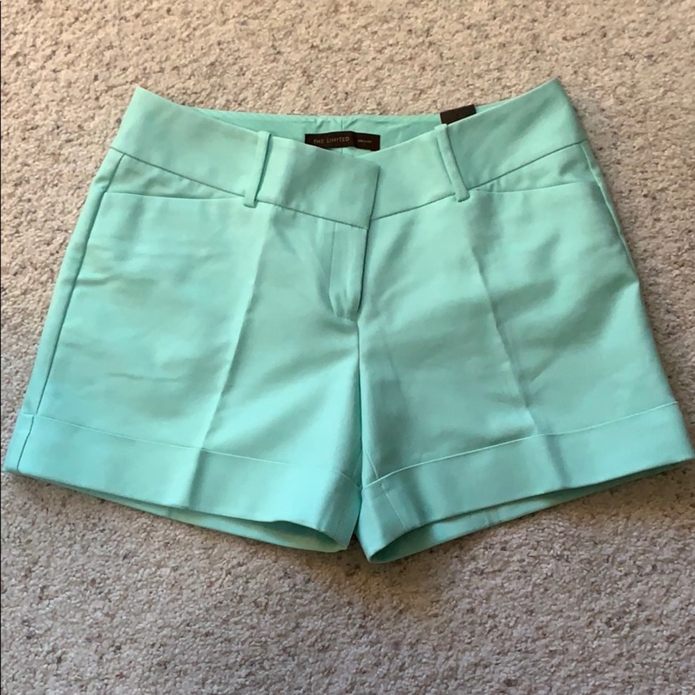 The Limited Mint Green Straight-Leg Shorts